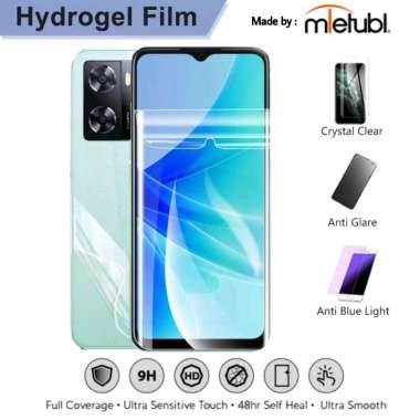 Anti Gores Hydrogel OPPO A57 4G / OPPO A57 5G Hydrogel Film Not Tempered Glass OPPO A57 5G Depan Belakang Clear