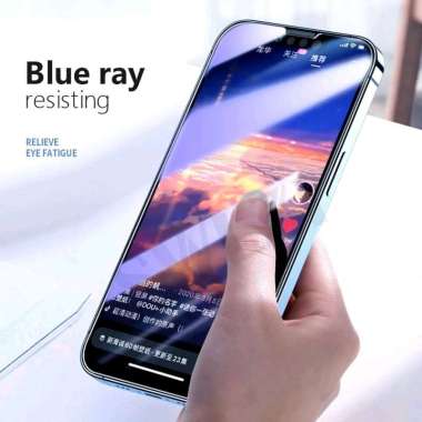 Anti Gores Hydrogel OPPO A57 4G / OPPO A57 5G Hydrogel Film Not Tempered Glass OPPO A57 5G Depan Blue