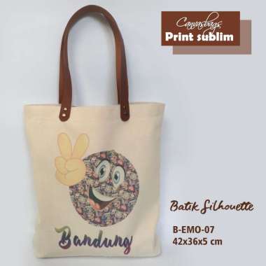 Dewani Totebag B-EMO 07 Tas Kanvas Wanita Seri Bandung Emo