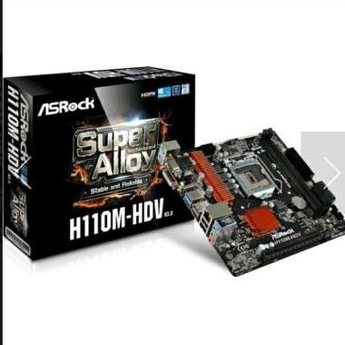 Motherboard Asrock H110-HDV Garansi Resmi