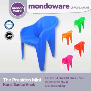 Kursi Santai Rumah Anak - Presiden Mini Chair - Mondoware Plastik KP2 Pink