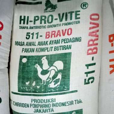 Oem Pur Ayam 511 Voer Pakan Ayam Hi Pro Vite 511 Charoen Pokphand 1/2 Kg