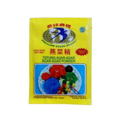 agar-agar putih 7gr / agar swallow globe plain