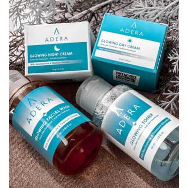 Paket Skincare Adera, Cream Adera, Serum Adera, Facial Wash Adera, Toner Adera Original Asli Skincare 4in1