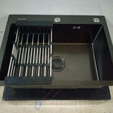 paket komplit sink 6045 black / bak cuci piring hitam