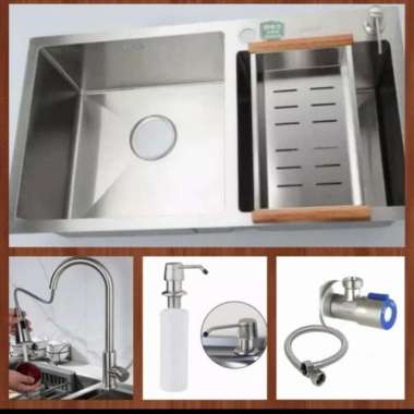 kitchen sink onan 7541 stainless / kitchen sink stainless 2 lubang kran tarik ss