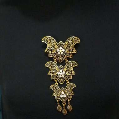 Bross Kebaya, Kalung Bross Kebaya, Bross susun 3, Bross pengantin Bross ssn 3 tembaga