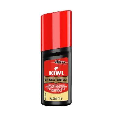 Semir Sepatu Kiwi Cair - Shoe Care Liquid Polish - Neutral 30ml Neutral