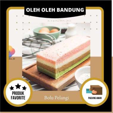 Prima Rasa - Bolu Pelangi - Rainbow Cake - Oleh Oleh Kue Bandung