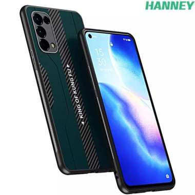 CASE FASHION OPPO A52 / A92 COVER CARBON FIBER PROTECTION PHONSEL OPPO A92 Hijau