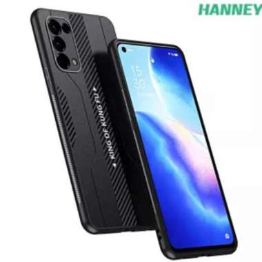 CASE FASHION OPPO A52 / A92 COVER CARBON FIBER PROTECTION PHONSEL OPPO A92 Hitam