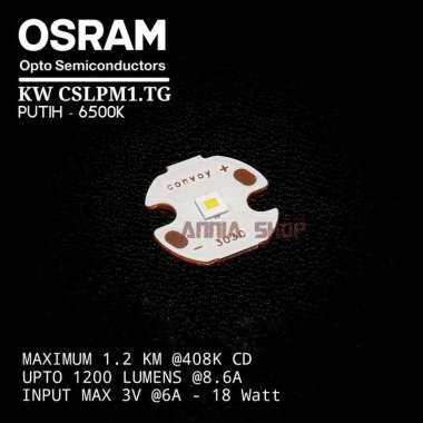 OSRAM LED EMITTER KW CSLPM1.TG TEMBAGA COPPER 16MM WHITE PUTIH