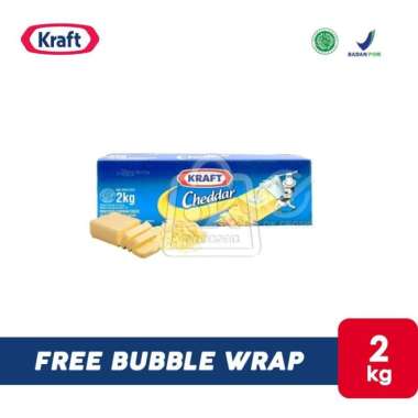 Promo Harga Kraft Cheese Cheddar 2000 gr - Blibli