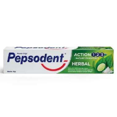 Promo Harga Pepsodent Pasta Gigi Action 123 Herbal 75 gr - Blibli