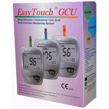 Dijual easy touch GCU alat tes gula darah alat cek darah kolesterol asam urat Limited