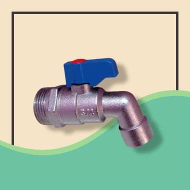 Kran Air Kran Taman TEMBOK BM 3/4" Onda keran air BM 3/4" Onda
