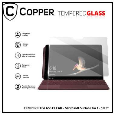 Microsoft Surface Go 1 / 10,5" - COPPER TEMPERED GLASS FULL CLEAR