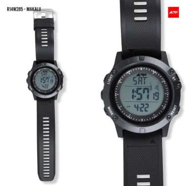 Jam Tangan Digital Pria Makalu Arei Outdoorgear HITAM