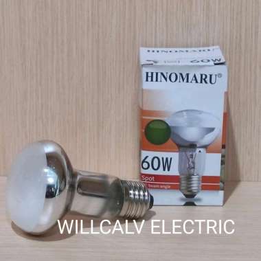 HINOMARU lampu spot 60W NR63 E27 cahaya kuning / Lampu penghangat Lampu Ayam 60W HInomaru NR63 E27 c