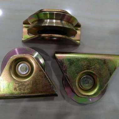 roda bubut chrome 21/2inchi siku V roda pagar 65mm roda pintu