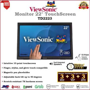 MONITOR LED 22" ViewSonic TD2223 FHD HDMI TouchScreen