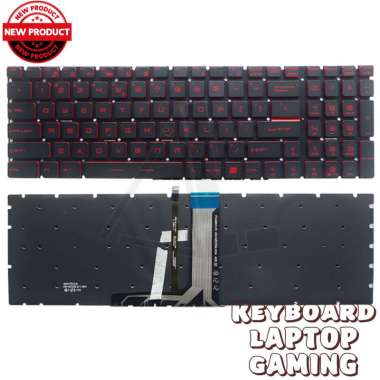 Keyboard MSI GL72M MSI GF72VR MSI GL62 MSI GF62 MSI GF62VR BACKLIGHT RED NEW BERGARANSI