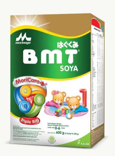 Promo Harga Morinaga BMT Soya Susu Formula Bayi 0-6 Bulan Plain 600 gr - Blibli