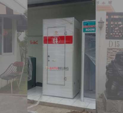 Portable Toilet Biorich Mini Untuk Orang Sakit Outdoor Emergency Ivory