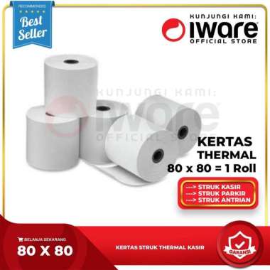Kertas Struk Kasir Thermal 80x80 mm Paper Roll