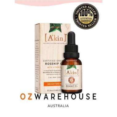 A'kin Rosehip Oil with Vitamin C 20ml ORIGINAL AUSTRALIA