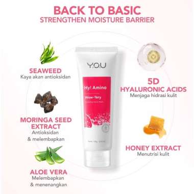 YOU Hy! Amino Facial Wash - Sabun Cuci Muka Hydrating