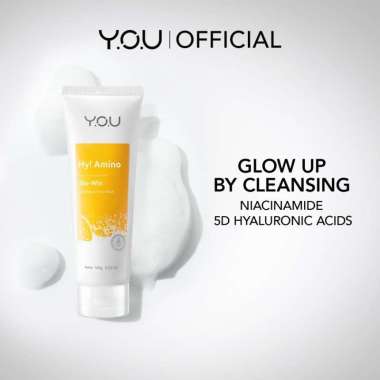 YOU Hy! Amino Facial Wash - Sabun Cuci Muka Brightening