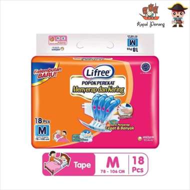 LIFREE Popok Perekat M18+1 Orange
