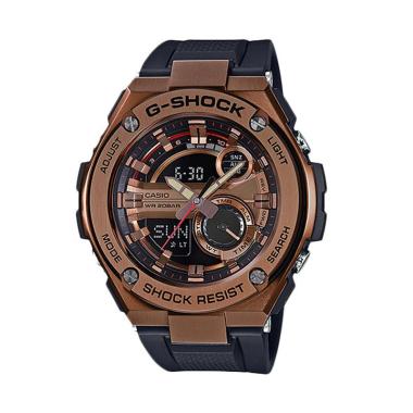 CASIO G-SHOCK GST-210B-4A G-Steel Jam Tangan Pria - Black Rose Gold Rose Gold