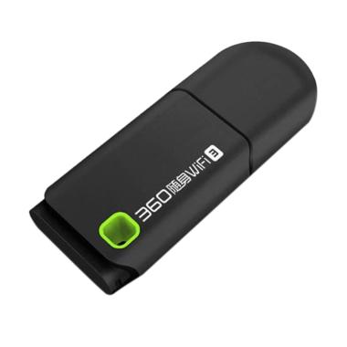 360 3rd Gen Mini USB Wireless Router Wifi Adapter - Black [300Mbps]