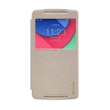 Nillkin Sparkle Leather Casing for Lenovo K4 Note - Gold