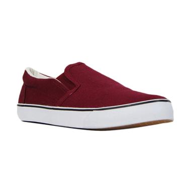 Faster Kanvas 1603-06 Sneakers Wanita - Maroon White