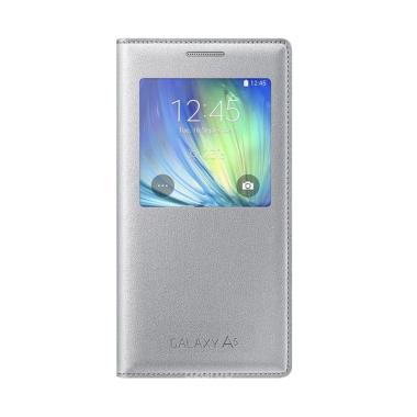 Samsung S View Cover Casing for Galaxy A5 A500 2015 - Silver