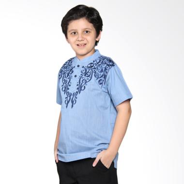 Versail Kids Juenes Pm 7025 Biru Siluet Baju Koko Anak - Blue