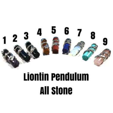 LIONTIN NATURAL PENDULUM STONE ALL VARIANT MOTIF NAGA 9. Rose Quartz