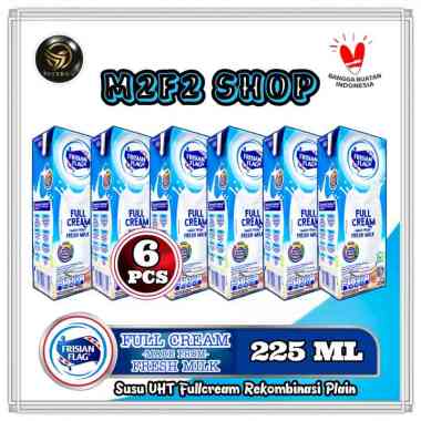 Susu Bendera Frisian Flag Purefarm Full Cream Kotak UHT - 225 ml (Kemasan 6 Pcs)
