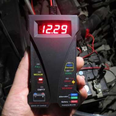 Alat Tester Baterai Aki Mobil Digital Cek Battery Voltmeter Analyzer