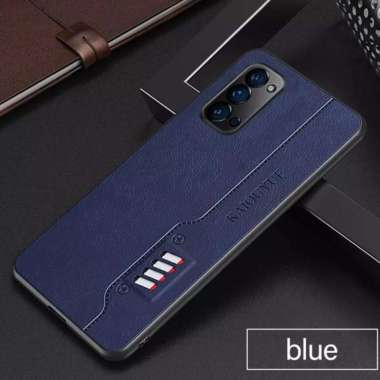 CASE KULIT OPPO RENO 6 CASE KULIT SLIM DESAIN ORIGINALCASING Biru