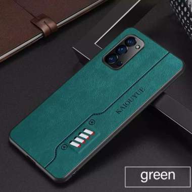 CASE KULIT OPPO RENO 6 CASE KULIT SLIM DESAIN ORIGINALCASING Hijau
