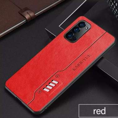 CASE KULIT OPPO RENO 6 CASE KULIT SLIM DESAIN ORIGINALCASING Merah