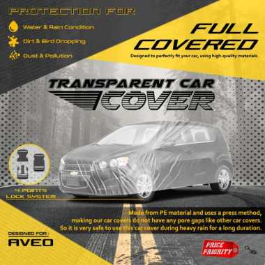 Body Cover Sarung Mobil Plastik CHEVROLET AVEO Tebal Anti Air WATERPROOF
