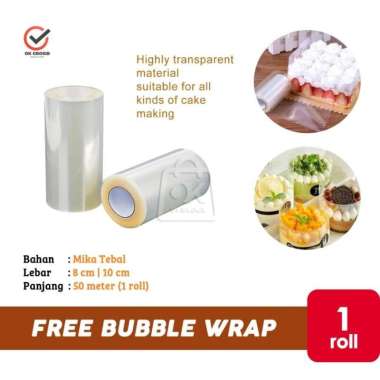 Mika Roll Bening / Mika Kue Roti Tart (1 Roll 50m) 8cm / 1 Roll