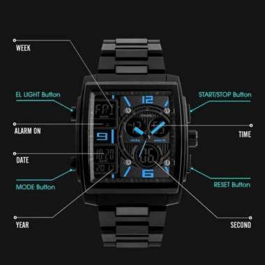 SKMEI AD1274 1274 Original Jam Tangan Pria Sport Outdoor Water Resist Biru