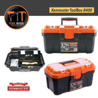 KENMASTER TOOLS BOX PLASTIK B 400 TEPAT PERKAKAS