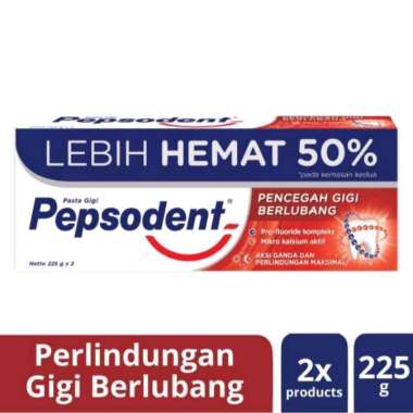 Pepsodent 225gr / Pepsodent Jumbo 225gr [ isi 2] isi 2